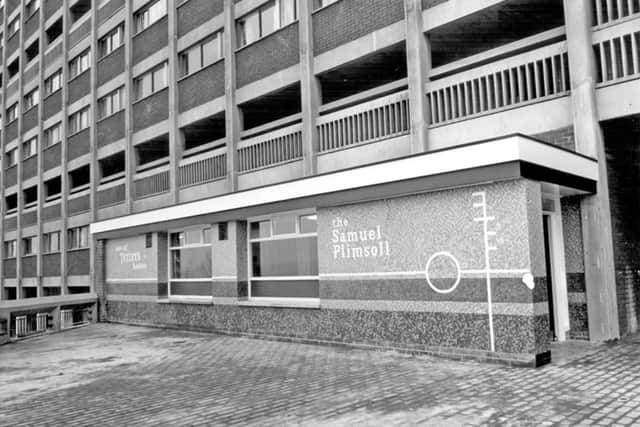 The Samuel Plimsoll pub at Sheffield's Hyde Park Flats in March 1966. Photo: Picture Sheffield/Sheffield Newspapers Ltd
