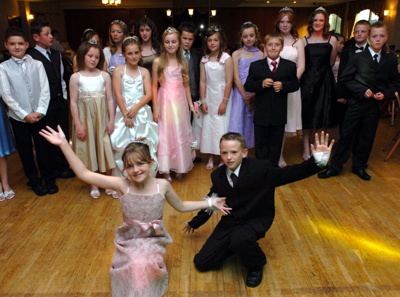 Youngsters from Southey Green Primary School on their prom night at the Niagara Club in July 2007. In the foreground are Lauren Renwick and Jordan Broomhead, both 11
