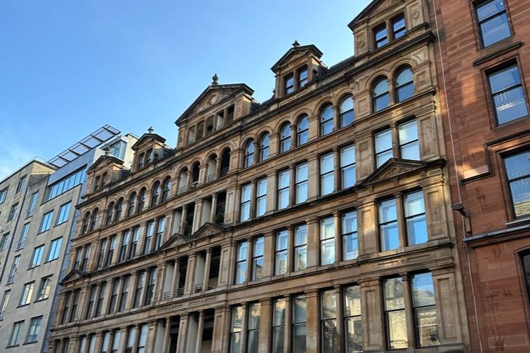 Built in 1878 as a leather merchants’ warehouse, the 5-storey warehouse building has now been converted to flats - the bottom floor was home to independent designer clothes shop 18montrose street, until it closed down towards the end of 2022.