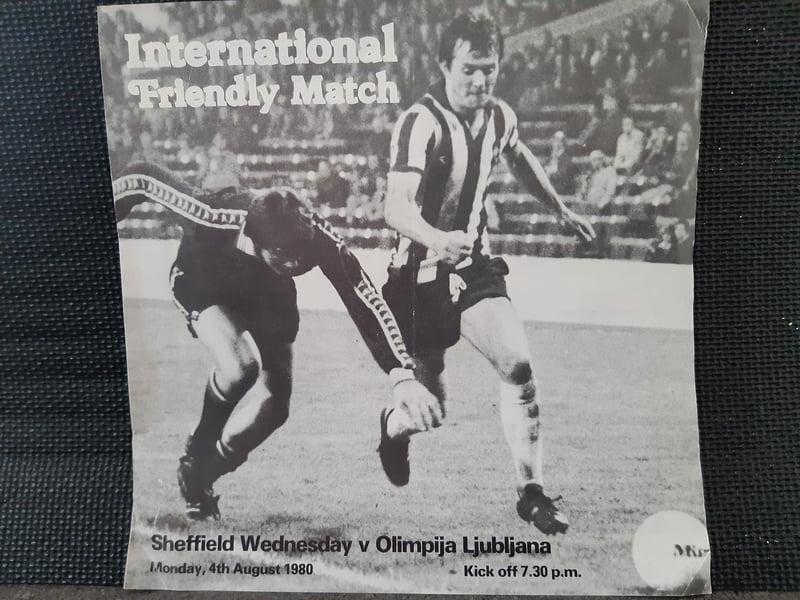 Sheffield Wednesday played Yugoslav side Olimpija Ljubljana in an international friendly in August 1980