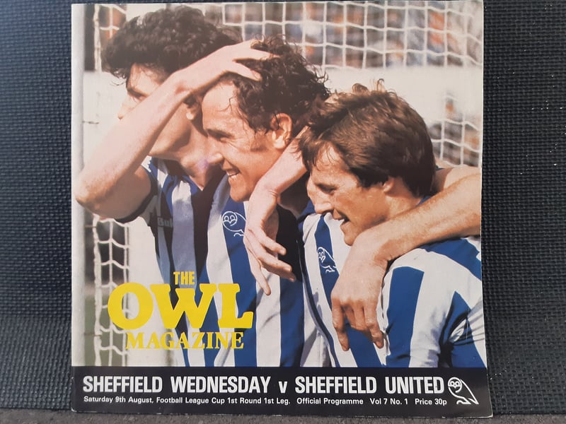 The Owls won 2-0 in this game against Sheffield United, the first leg of a League Cup first round tie in August 1981. It was enough to get the Owls into round two, with the second leg drawn