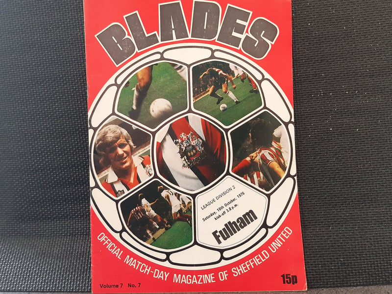 Sheffield United were in division two when they faced Fulham on October 16, 1976. The game ended a 1-1 draw