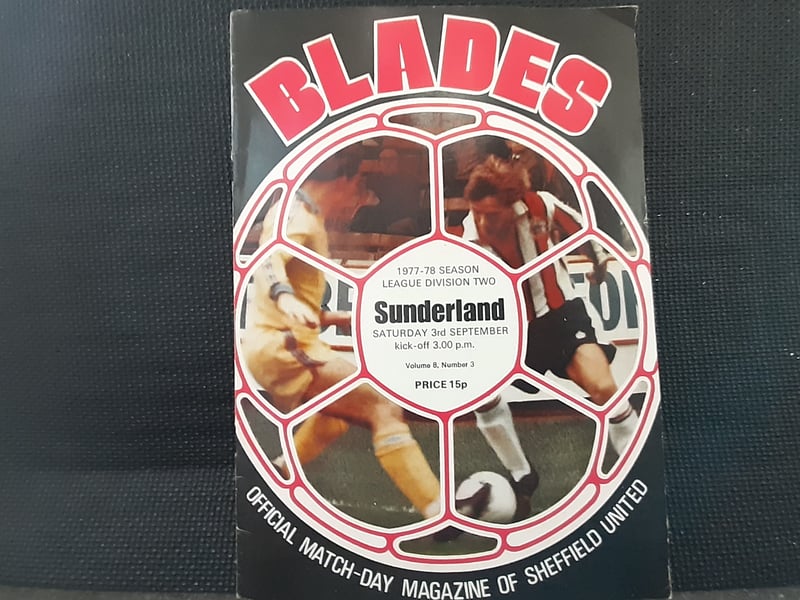 September 3, 1977, saw the Blades take on Sunderland. The game ended up in a 1-1 draw