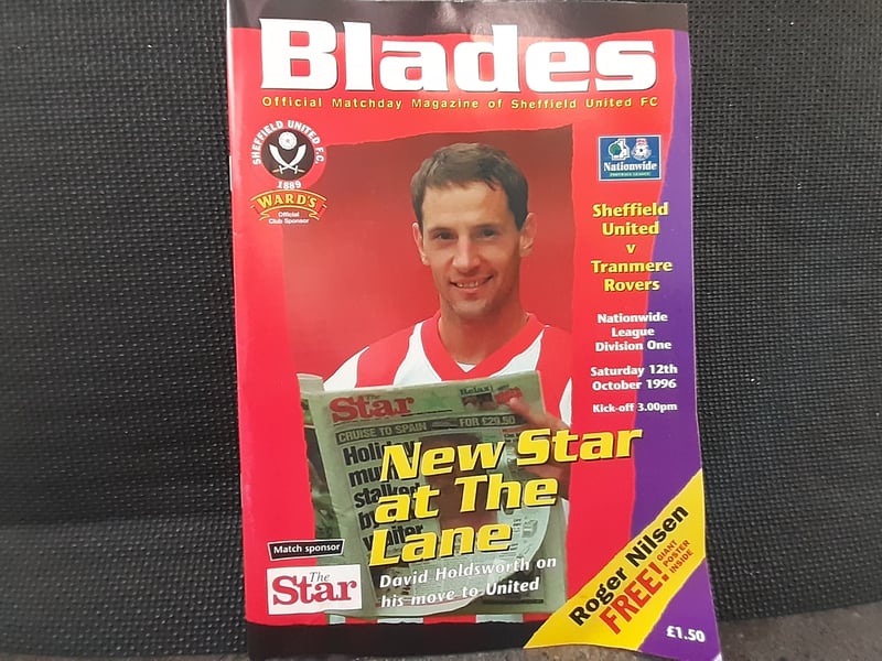 Sheffield United back in the second tier, on their way to qualifying for the play-offs when they met Tranmere on October 12, 1996. Blades Alan Kelly kept a clean sheet, as the match ended 0-0.