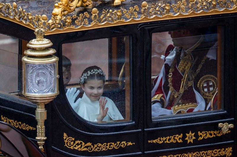 King Charles III’s grandchildren stole the show at his coronation at Westminster Abbey.