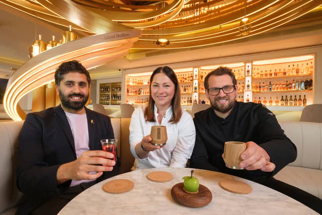 James and Maria’s menu of stunningly innovative small-bite plates are served alongside meticulously curated cocktails from Johnnie Walker Princes Street Head Bartender, Miran Chauhan, in a collaboration that aims to completely redefine the concept of whisky and food pairing.