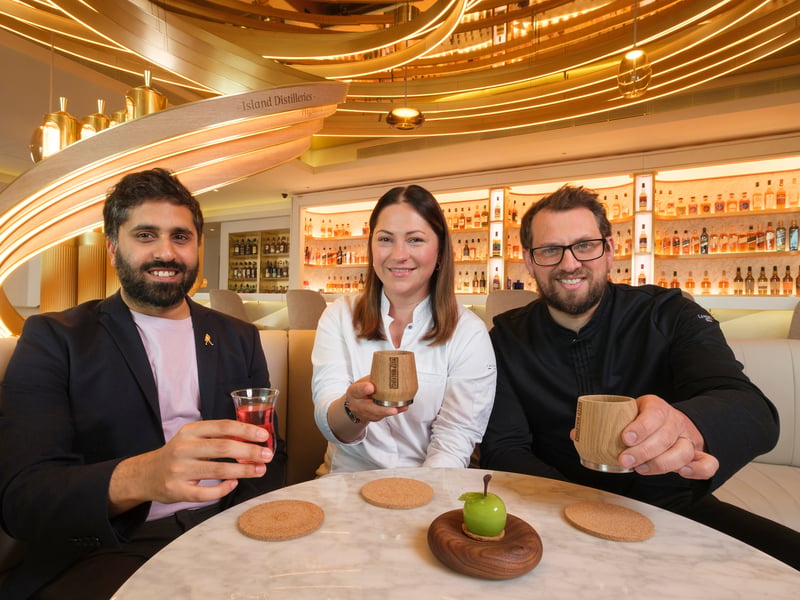 James and Maria’s menu of stunningly innovative small-bite plates are served alongside meticulously curated cocktails from Johnnie Walker Princes Street Head Bartender, Miran Chauhan, in a collaboration that aims to completely redefine the concept of whisky and food pairing.