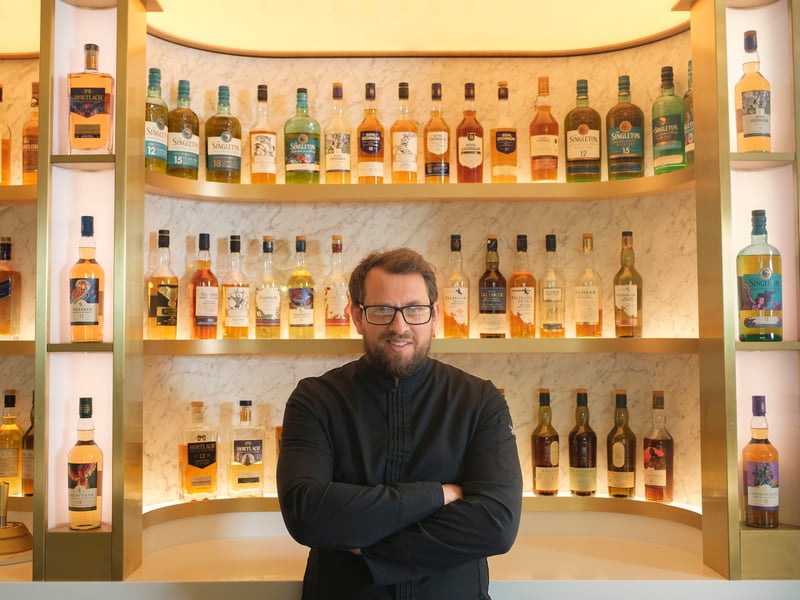 Back in Edinburgh for the collaboration, James is returning to the capital after living in Scotland as a young man, when he worked in the menswear department of House of Fraser, in the very building that is now Johnnie Walker Princes Street Edinburgh.
