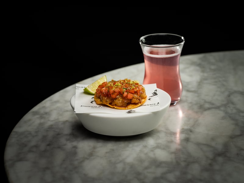 James Close said: “We approached this challenge with the same energy and enthusiasm as we always do, creating a set of signature dishes that derive from a single ingredient, inspired by a global adventure. And then just like Miran does with his cocktails, we bring layers and textures together to tell a unique story through taste.”