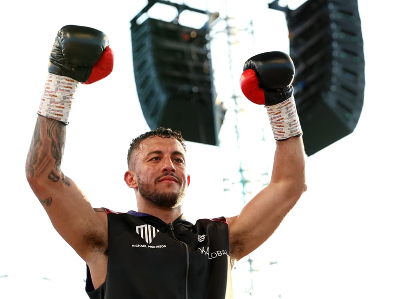 Born and bred in Portsmouth, McKinson hopes to one day fight at Fratton Park