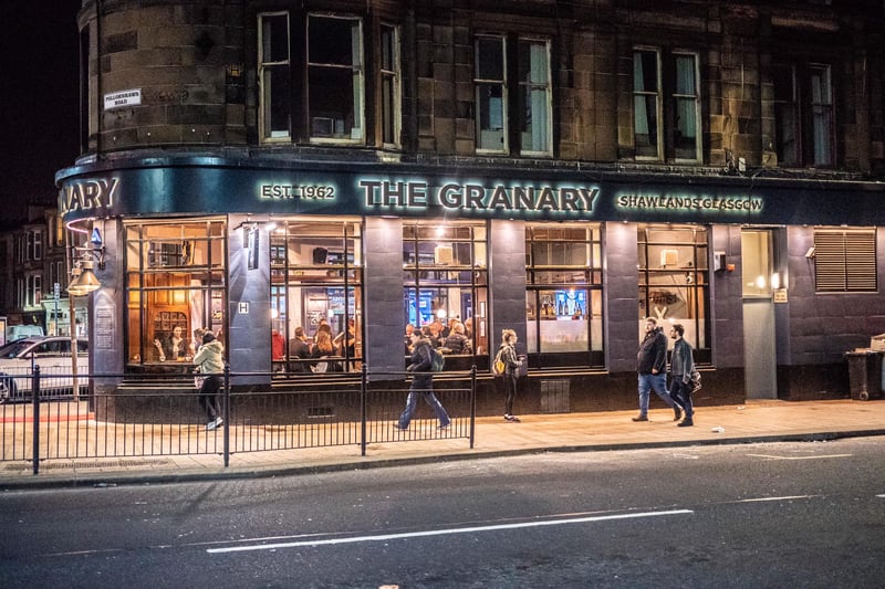 The Granary can be found at the junction of Pollokshaws Road and Kilmarnock Road and is the perfect place to settle down with a pint. 