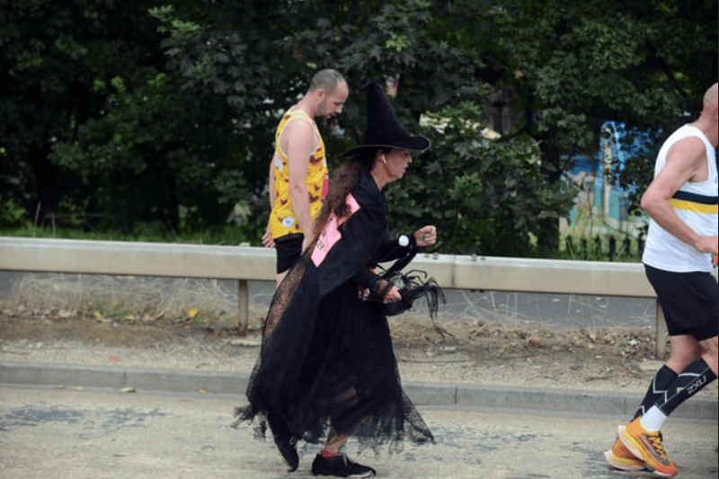 No broomstick in sight for this witch Credit: Stu Norton