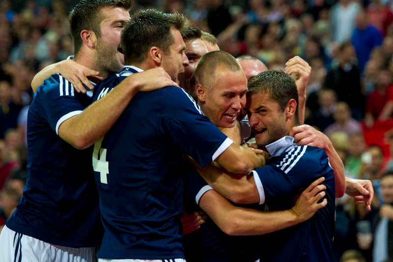 Scotland retook the lead at Wembley with a great goal from Kenny Miller but it proved not to be enough
