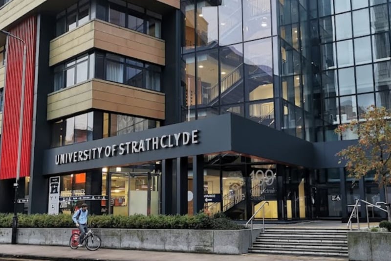The University of Strathclyde, based in Glasgow, completes the top five in Scotland. It remains in 16th place UK-wide.