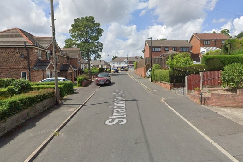 The joint second-highest number of reports of vehicle crime in Sheffield in July 2023 were made in connection with incidents that took place on or near  Stradbroke Avenue, Richmond, with 3