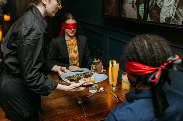 The Lost & Found is hosting a unique blindfolded dining experience. 