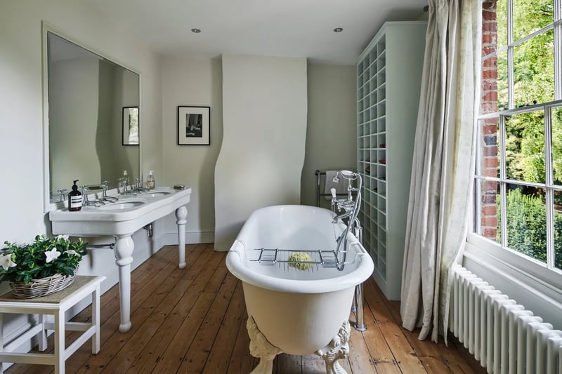 One of the stylish bathrooms in the property