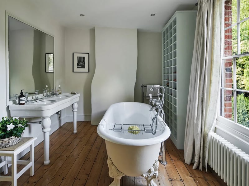 One of the stylish bathrooms in the property
