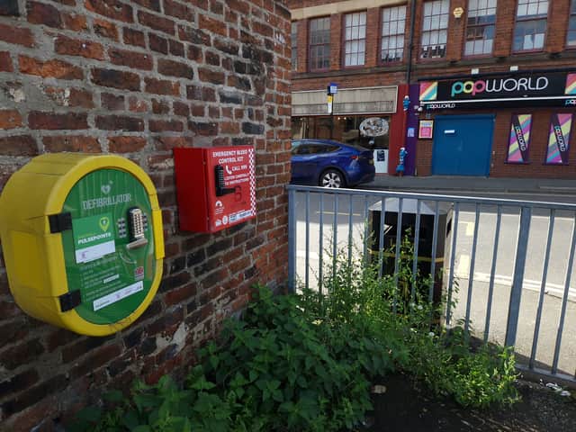 The bleed control kit on Carver Street in Sheffield may not have been used since it was installed, despite stabbings and fights on the street. (Photo by National World)