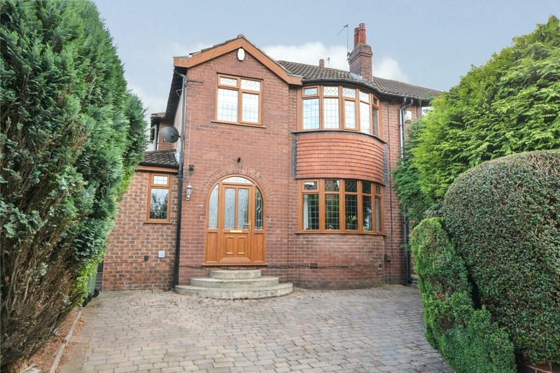 The front of the stunning extended semi-detached property.