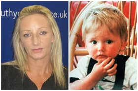 Sheffield mum Kerry Needham, left, has given her reaction to hearing that a boy found in a river in Germany is not her son Ben, right, missing since 1991. Pictures: PA