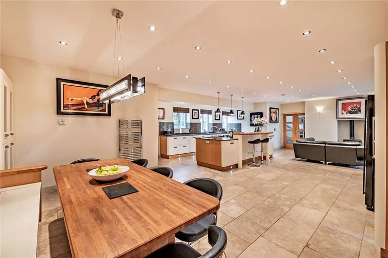 Here is plenty of room for a dining table.