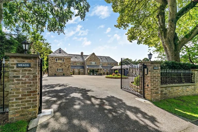 Meads is located behind secure electric entrance gates.