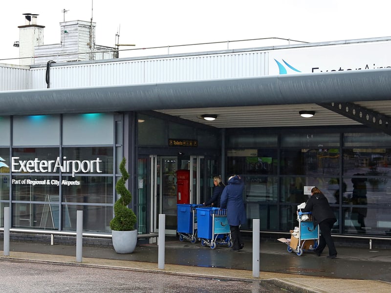 Exeter Airport ranked 1/29 with an overall customer score of 80 per cent.