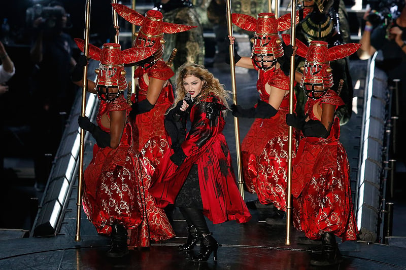 It's always an event when the Queen of Pop tours, and Scottish fans were delighted when Madonna's Rebel Heart tour stopped off in Glasgow in December 2015. The set wasn't one for casual fans, with nearly half the songs taken from her new album, but there was still room for the likes of 'Material Girl', 'Holiday', 'Like a Prayer' and 'True Blue'.