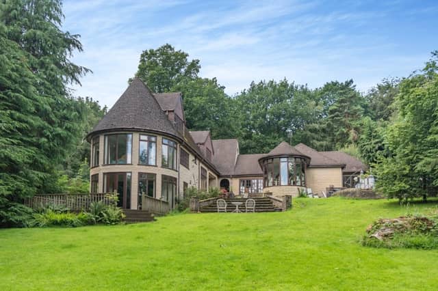 This unique home is nestled in a rural plot in Derbyshire. (Photo courtesy of Fine & Country)