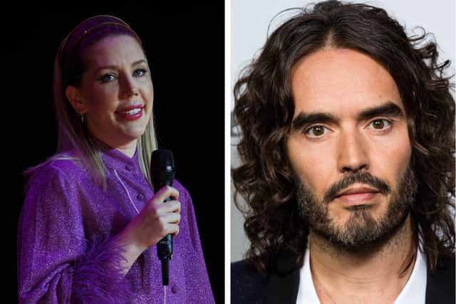 Katherine Ryan and Russell Brand Picture: Getty Images/John Phillips/Stringer, Getty Images/Jeff Spicer/Stringer
