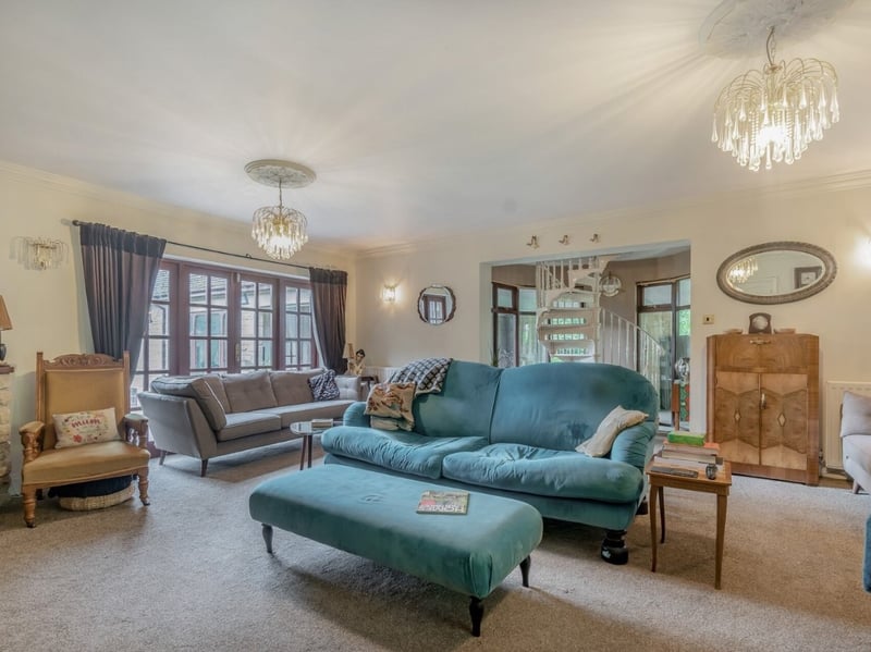 Internally, the property largely follows a more traditional style. (Photo courtesy of Fine & Country)