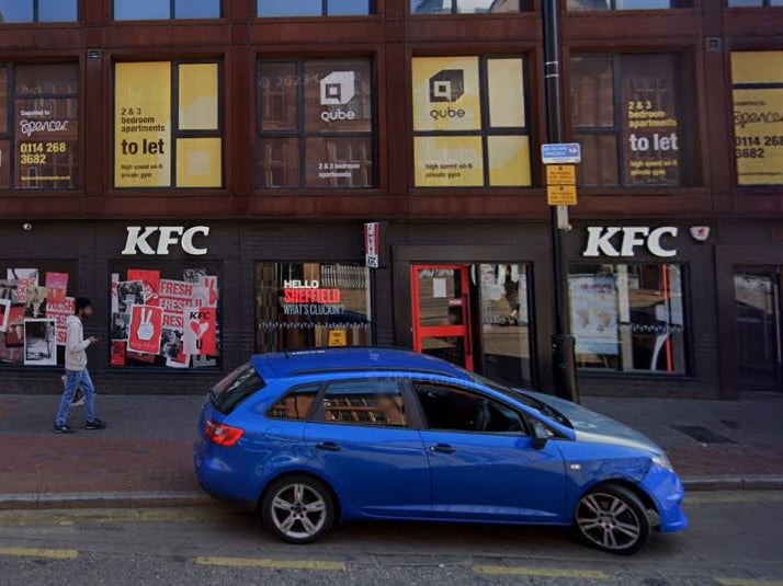 KFC, at 163 West Street, in Sheffield city centre, was awarded a five-star food hygiene rating when it was last inspected on July 9, 2023