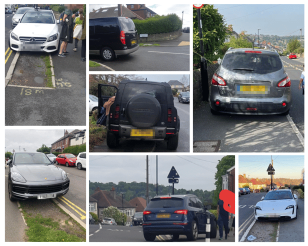 A concerned mum has told The Star she fears a child will die on the "Hunger Games" school run at Ecclesall Primary School before something is done about parking. (Photos courtesy of Camilla Priede)