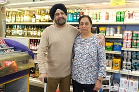 Bill and Rosy Sawhney, who have sold up after 37 years running Rosy's convenience store, on Richmond Park Road, in Handsworth, Sheffield, together