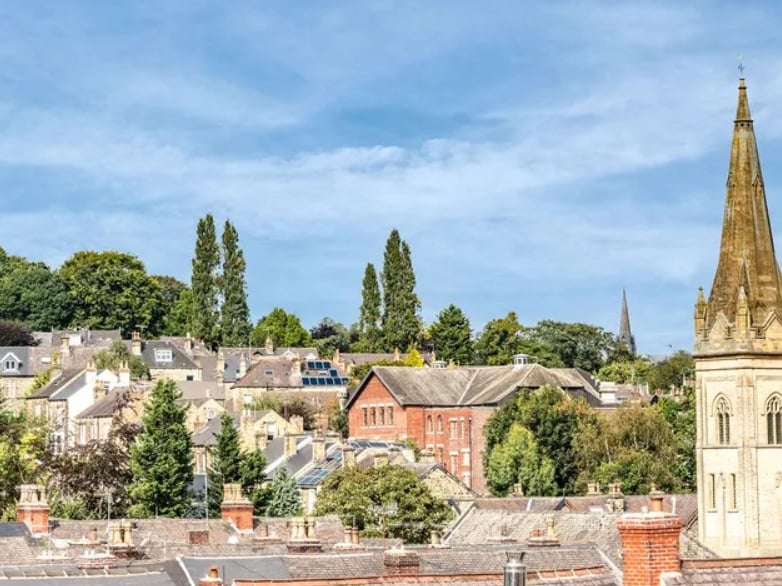 You can enjoy these views across the surrounding area from those second floor bedrooms. (Photo courtesy of Whitehornes Estate Agents)