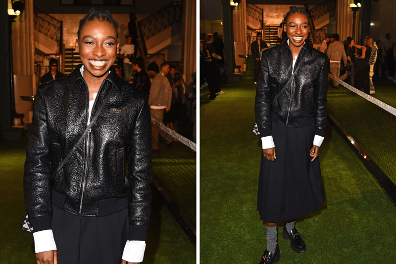 The rapper was spotted on the carpet of Vogue World and attended the Mains show by Skepta. 