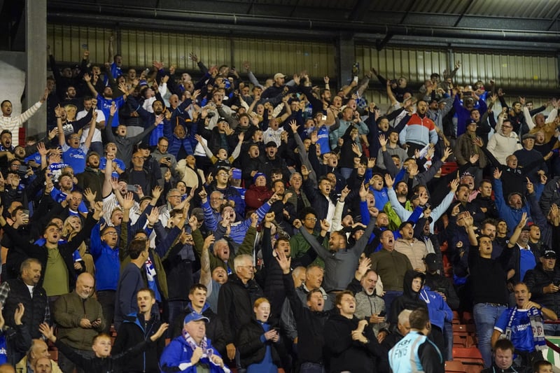 Pompey fans in song against Barnsley