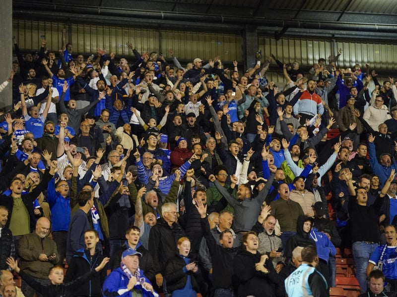 Pompey fans in song against Barnsley