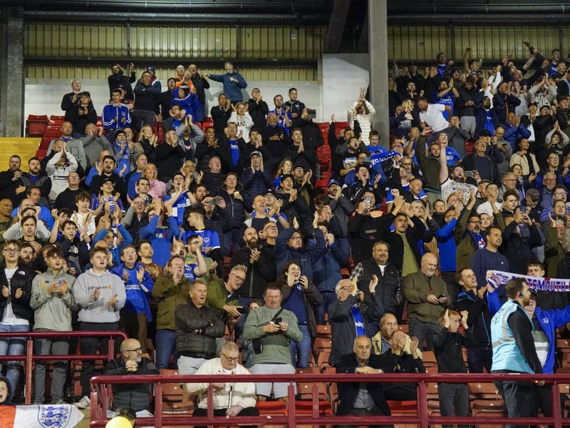 Pompey fans in song against Barnsley