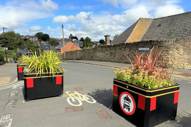 Planters on Town End Road. Picture: Sheffield Council