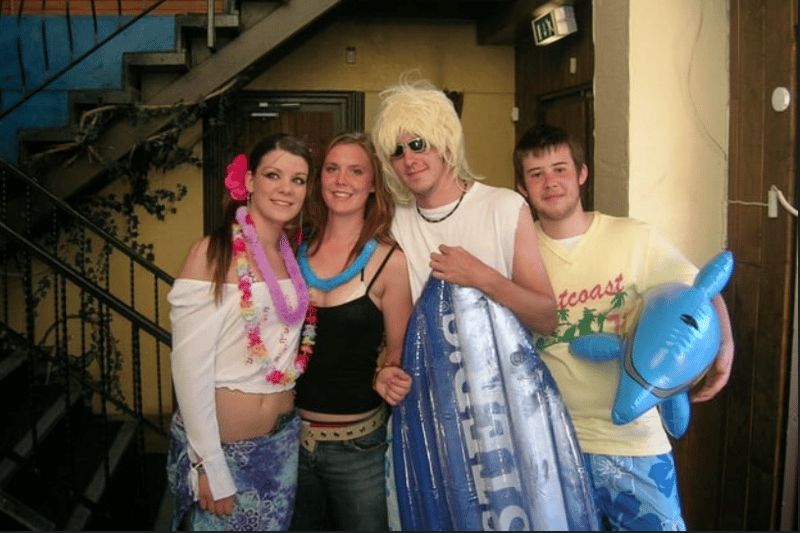 Surf’s up for a party 2005 style. Photo: Wayne Groves.