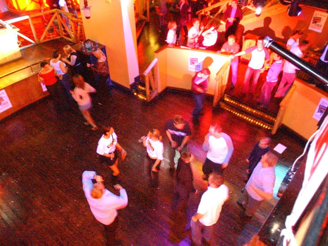 Revellers having a great time at the Beach Club.
