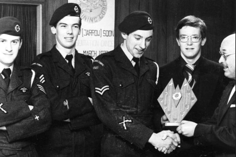 These cadets were pictured as they collected awards at the Social Club, Hebburn in 1977. Have you spotted someone you know? Photo: Shields Gazette