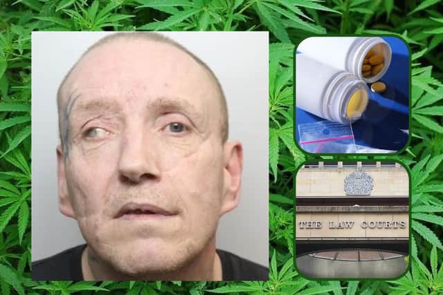 52-year-old David Rowding was jailed for offences relating to dealing Class B drugs, during a hearing held at Sheffield Crown Court on Septmber 20, 2023 