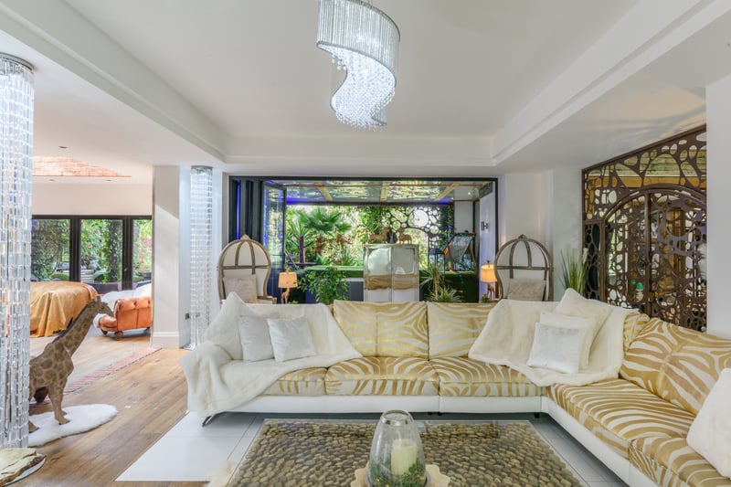 The owner’s international travels have been transposed into this stunning living space