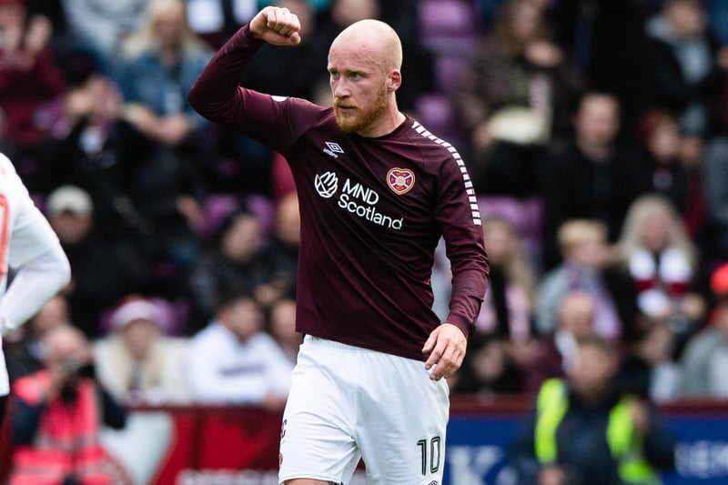 Hearts’ second goal-scorer against Aberdeen. Boyce was involved in all the action, including a yellow card, before his second-half substitution.