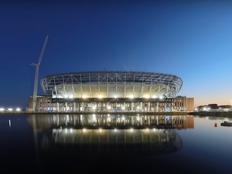 Everyone, even Reds fans, will have been following how the progress of Everton FC's new stadium is coming along. It is not quite there yet, though the 52,000 capacity stadium is set to be completed in the final weeks of this year.