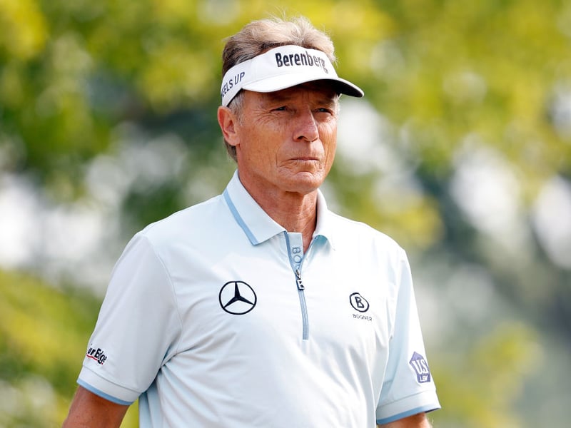 Germany's Bernard Langer played in 10 Ryder Cups between 1981	and 2002, playing 42 matches and winning 24 points.