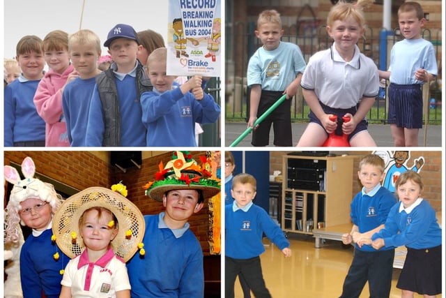 A selection of superbly retro scenes from Ryhope Infants School.